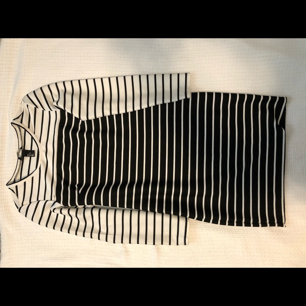 Striped bodycon dress